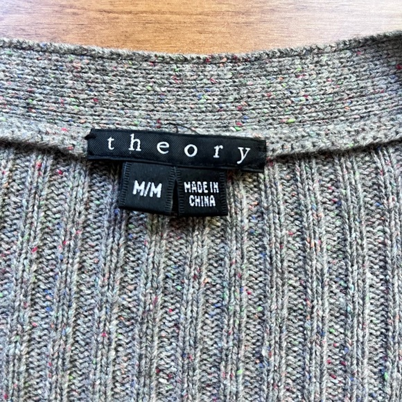 Theory Wool Blend Cardigan Sz M - Picture 3 of 7